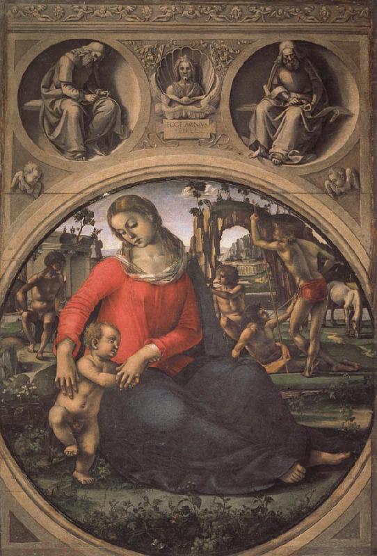Luca Signorelli Madonna and Child with Prophets Germany oil painting art